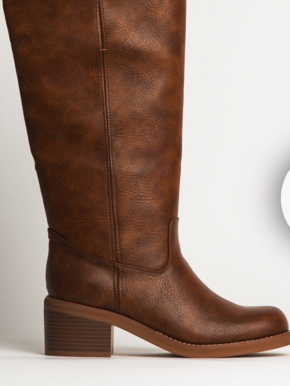 Harlow Women’s Brown Knee-High Block Heel Boots Sz9